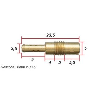 Leerlaufdüse HONDA 23,5 lang M6; #35