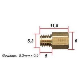 Düsenwechselwerkzeug-Set Mikuni-Düsen mit 6mm-Sechskant und 6+8mm  Schlitz/Rund