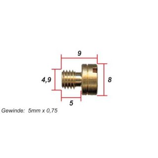 Hauptdüse für Mikuni, Kopf 8mm; #122,5