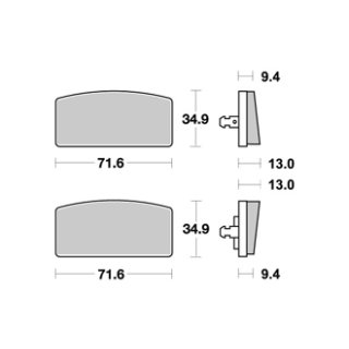 Bremsklötze BREMBO 07GR5915 (MCB 017)