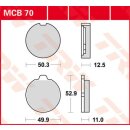 Bremsklötze TRW MCB070 oder SBS 511HF
