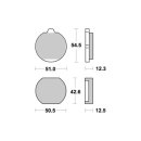 Bremsklötze BREMBO 07KA0122 (MCB 079)