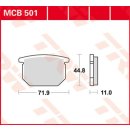 Bremsklötze TRW MCB501 oder SBS 534HF