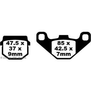 Bremsklötze EBC SFA083 (MCB519EC)