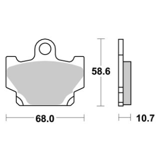 Bremsklötze VESRAH VD-235 (MCB 524); SP