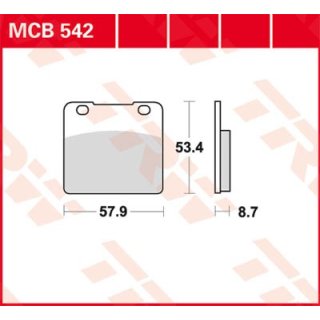 Bremsklötze TRW MCB542