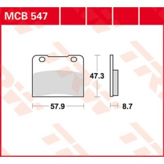 Bremsklötze TRW MCB547