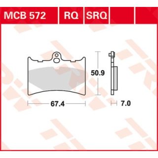 Bremsklötze TRW MCB572