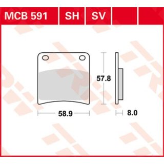 Bremsklötze TRW MCB591