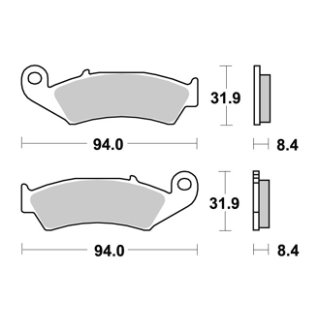 Bremsklötze NISSIN 2P-217 (MCB 594 LF); SP