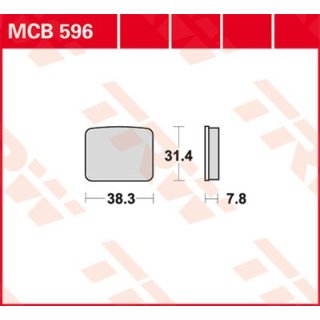 Bremsklötze TRW MCB596