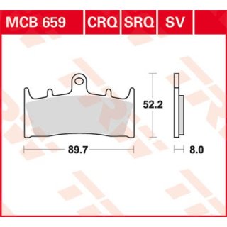 Bremsklötze TRW MCB659SV