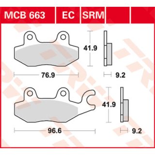 Bremsklötze TRW MCB663EC