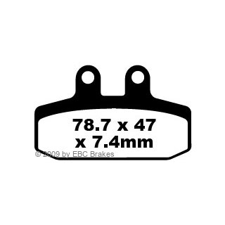 Bremsklötze EBC FA256 (MCB 673)