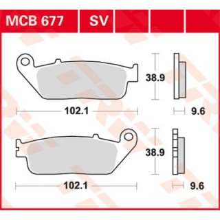 Bremsklötze TRW MCB677