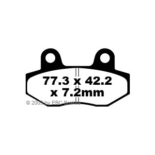 Bremsklötze EBC FA086/2  (MCB 822)