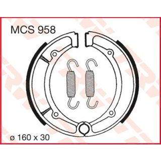 Bremsbacken TRW MCS958; 160x30 mm