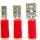 Flachsteckhülsen 0,5 bis 1,5 mm², rot teilisoliert; 4,75 mm breit