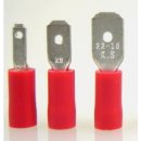 Flachstecker 0,5 bis 1,5 mm², rot isoliert; 4,75 mm...