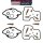 Vergaser-Rep-Satz HON  CB500 PC26, PC32, Bj. 94-03; KEYSTER