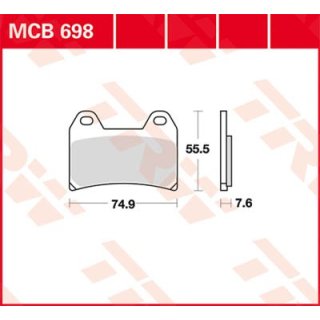 Bremsklötze TRW MCB698