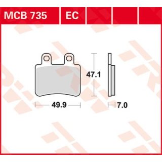 Bremsklötze TRW MCB735EC