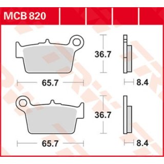 Bremsklötze TRW MCB820