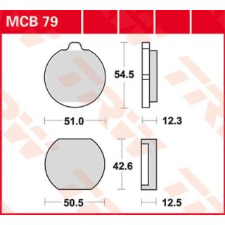 Bremsklötze TRW MCB079