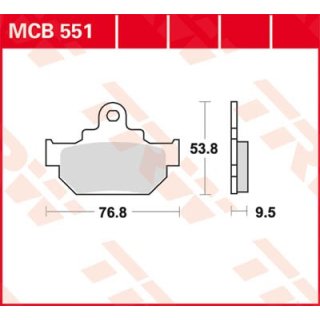 Bremsklötze TRW MCB551