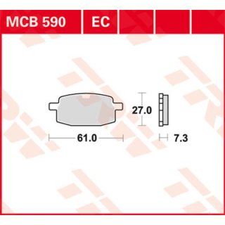 Bremsklötze TRW MCB590EC