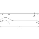 AMF Hakenschlüssel mit Nase DIN1810A  34-36 mm