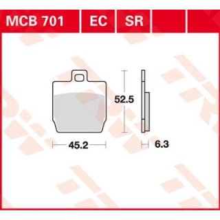 Bremsklötze TRW MCB701EC