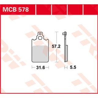 Bremsklötze TRW MCB578