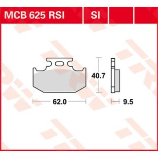 Bremsklötze TRW MCB625SI
