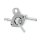 Benzinhahn 6 mm, Universal mit Lasche