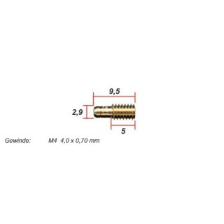 Hauptdüse Grösse 85 Vergaser Bing Typ 18/15/, Typ 17, Gewinde 4  mm-44-031-85