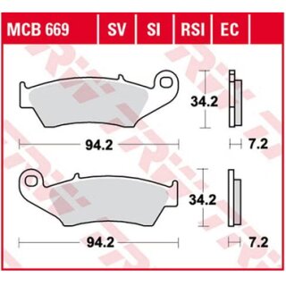 Bremsklötze TRW MCB669SI