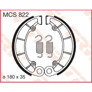 Bremsbacken TRW MCS822; 180x35 mm