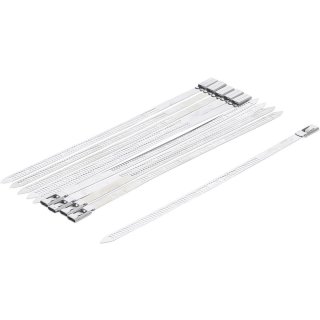 Kabelbinder Edelstahl rostfrei, 200x7 mm, 10er-Pack
