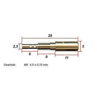 Leerlaufdüse 27,8mm lang; #22,5 für Mikuni