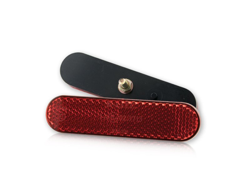 Louis Rückstrahler Rot 12x122mm - Selbstklebender Reflektor Für Anhänger