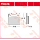 Bremsklötze TRW MCB095 oder SBS 527HF