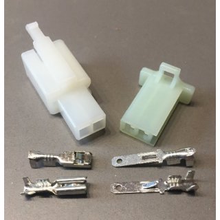 Mini-Stecker 2,8 x 0,5 mm, 2-polig