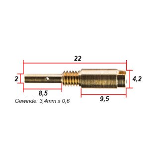 Leerlauf Düse 38 für Keihin PWK Vergaser – endurocult