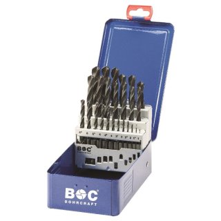 HSS-Bohrer-Satz rollgewalzt, 1-13 mm x 0,5 mm steigend; 25-teilig