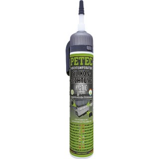 PETEC Dichtungsmasse Silikon grau; 200 ml