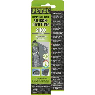 PETEC Dichtungsmasse Silikon grau; 70 ml
