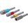 Adaptersatz für Bohrmaschinen, Sechskant-Antrieb 1/4", Abtrieb 1/4"+3/8"+1/2"