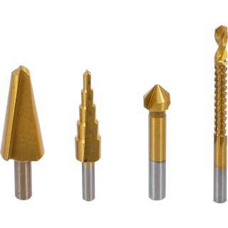Multi-Bohrer-Satz HSS-G, titan-nitriert, 4-tlg.