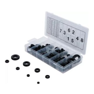Gummi-Durchgangstüllen-Sortiment, metrisch,180-tlg.